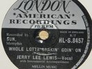 JERRY LEE LEWIS WHOLE LOTTA SHAKIN' UK 78 RPM RECORD   ROCK 'N' ROLL ROCKABILLY