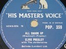 ELVIS PRESLEY   ALL SHOOK UP   UK 78 RPM RECORD   ROCK 'N' ROLL ROCKABILLY