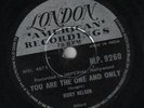 Ricky Nelson - Milk Cow Blues/ You Are The (Indian Pressing) Rare 78 Rpm Record