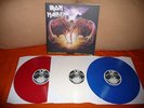Iron Maiden LIVE AT DONINGTON donnington COLOURED VINYL red blue white 1992 3 LP