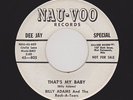 '59 Ohio Rocker BILLY ADAMS That's My Baby/Return of All American Boy HEAR BOTH