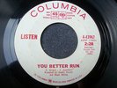 LISTEN (ROBERT PLANT)--YOU BETTER RUN / EVERYBODY'S GONNA SAY--COLUMBIA, PROMO