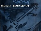 Michèle BOUSSINOT, FAURE, RAVEL...Récital French LP FESTIVAL FLD 84 
