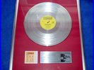 Platin Schallplatte 