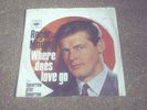 ROGER MOORE WHERE DOES LOVE GO CBS UK PS 45 1965 LES REED THE SAINT JAMES BOND