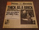 JETHRO TULL  Thick As a Brick  WHITE LABEL PROMO  1972 w/ Banded Cover Sticker