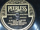 MEXICO 78 rpm RECORD Peerless JORGE NEGRETE Adios amor / Desesperación