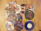 7 inch picture disc records iron maiden/saxon/scorpions,whitesnake heavy metal