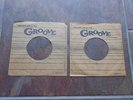 (2) BLUES 45 R.P.M. RECORD COMPANY SLEEVES  GROOVE  1950'S