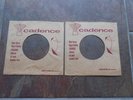 (2) CADENCE 45 R.P.M. RECORD COMPANY SLEEVES ROCKABILLY
