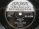Jerry Lee Lewis Break Up 78 London HLS8700 NM 1958 10 inch 78rpm in near mint co