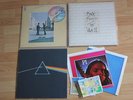3 LPs  Pink Floyd : The Wall UK, Wish you were , Dark side of the moon + Poster