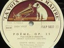 GINETTE NEVEU VIOLIN CHAUSSON DEBUSSY RAVEL FRENCH ORIGINAL HMV FJLP 5037