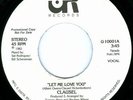 CLAUSEL Let Me Love You MODERN SOUL PROMO 45 on UP RIGHT M-