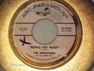 THE IMPRESSIONS, PEOPLE GET READY,  N. SOUL BROWN VINYL 45