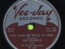 THE SPANIELS You Gave Me Peace Of Mind / Please Don't Tease   R&B 78 RPM RECORD