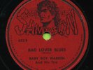 BABY BOY WARREN Taxi Driver / Bad Lover Blues    R&B 78 RPM RECORD