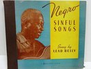 78 RPM 5-Record Set Musicraft #31 Lead Belly - Negro Sinful Songs Boxed Set