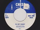 Classic '55 Doowop MOONGLOWS In My Diary CHESS 1611 M- Cool DJ Copy HEAR & LOOK