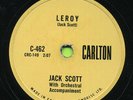 JACK SCOTT Leroy / My True Love   ROCKABILLY 78 RPM RECORD