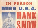 Rare 60s Rockabilly Hank Snow Carl Belew Country Concert Poster Miss USA Pageant