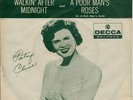 PATSY CLINE - Walkin' after midnight + A poor man's roses Rare '57 USA 7