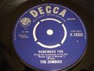 THE ZOMBIES REMEMBER YOU RARE UK 45, 1966 DECCA 