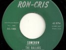 HTF Doowop Vocal Group 45  The Ballads on Ron-Cris 