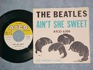 45 w/PS--THE BEATLES--AIN'T SHE SWEET--1964--Atco 6308--VG++ record; NM sleeve