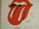 ROLLING STONES Limited Edition Plate-Signed Numbered Lithograph TONGUE LOGO