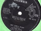 THE PINK FLOYD - SEE EMILY PLAY -1967 COLUMBIA 7