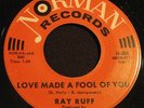 Teen/Rocker 45 Ray Ruff My Wish Is You/Love Made..Norman N-508 Petty