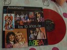 ABBA - Los 10 años EL SALVADOR RED VINYL vg++ COPY LP