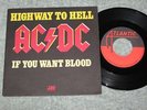 AC/DC highway to hell FRENCH ATLANTIC 7-inch LABEL MISS-PRESS 11 321