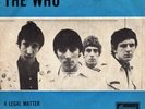 THE WHO 45 A LEGAL MATTER+PS HOLLAND VERY RARE