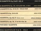 8set argo haydn quartets/early aeolian string quartet different volumes ex/nm