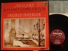 PHILIPS SBAL 30: MOZART: 8 PIANO CONCERTOS: INGRID HAEBLER: 4LPs 1st Stereo Ed.