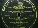 (S) ROUSSELIERE Charles Opera 78rpm G&T 2-32784 Paris Sigurd-Prince du Rhin
