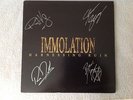 Immolation Harnessing Ruin autographed LP Morbid Angel, Deicide, Incantation