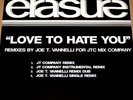 ERASURE Love to Hate you JT Company Remix Promo only 12