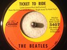 RARE BEATLES SUBSIDIARY TICKET TO RIDE / YES IT IS CAPITOL SWIRL 45