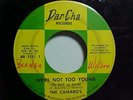 THE CAMARO'S 45 RPM WE'RE NOT TO YOUNG / LOVER COME BACK DAR CHA 1151