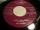 THE DUSTERS-I love you baby/don't leave me to cry-RARE R&B DOOWOP-HUDSON 1048