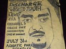 RARE 1982 DISCHARGE FLYER EASTERN FRONT WASTED YOUTH LEWD JFA @ BERKELEY KBD