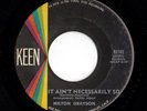 Mod R&B Popcorn 45 MILTON GRAYSON It Ain't Necessarily So/You're A Part Of Me