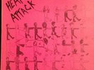HEART ATTACK keep your distance 1983 Serious Clown 1st press insert