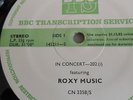 ROXY MUSIC BBC - Transcription Services-Radio Show-202