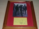 THE CLASH STUNNING FULL SET OF HAND SIGNED AUTOGRAPHS IN FRAME PUNK JOE STRUMMER