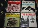 beatles, sleeves,please me,vj 581,4by4,ain't she sweet,i'll cry