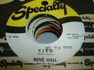 HEAR Northern Soul Popcorn 45 RENE HALL Cleo on Specialty